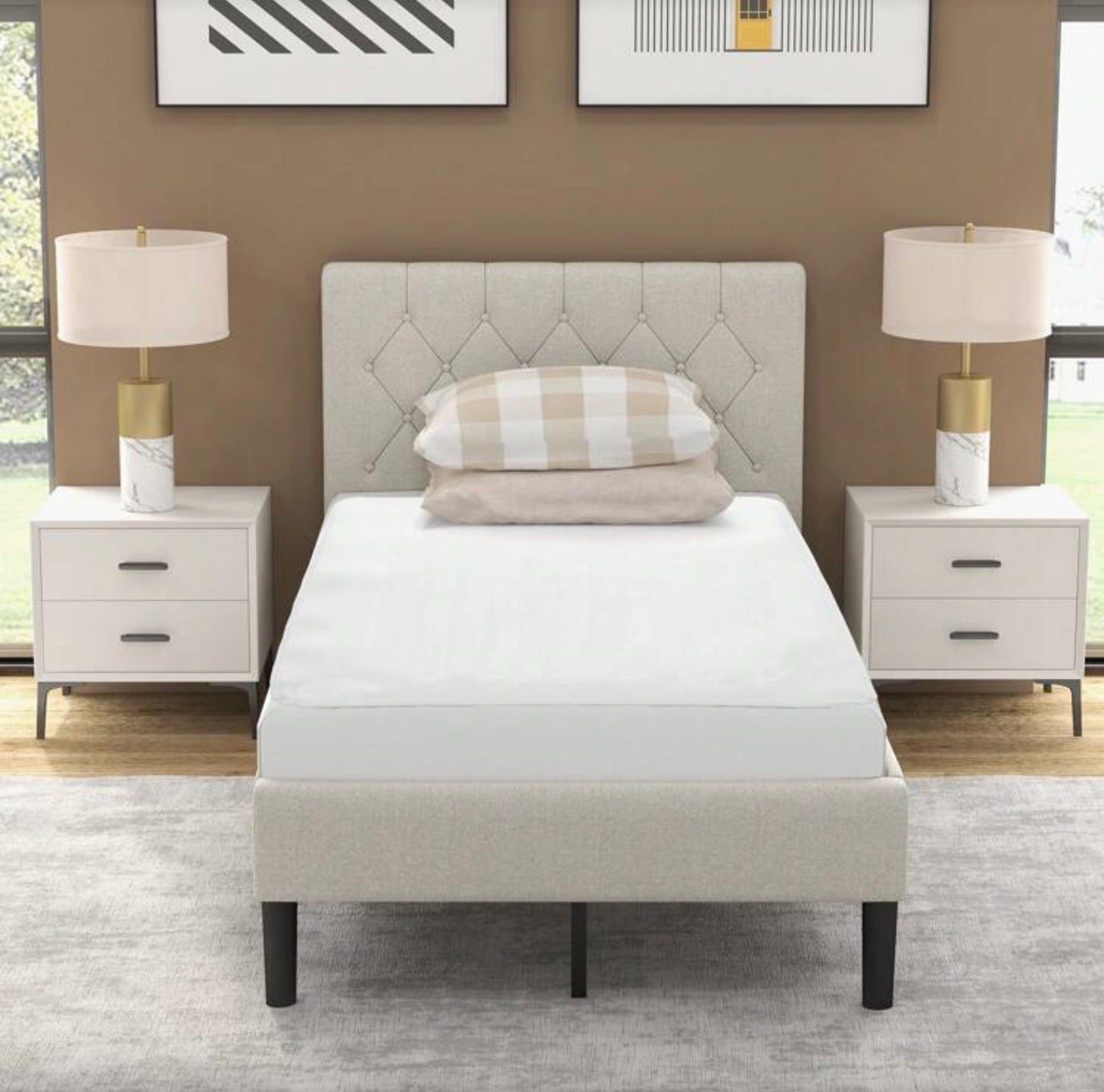 Single Electric Heated Mattress Pad – 8 Heat Levels, Timer & Machine-Washable Bed Warmer (White)