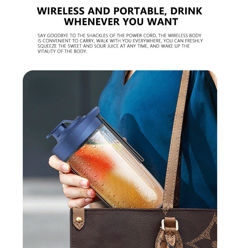 Portable Electric Blender 400ml – Mini Smoothie & Juice Maker for Travel & Home