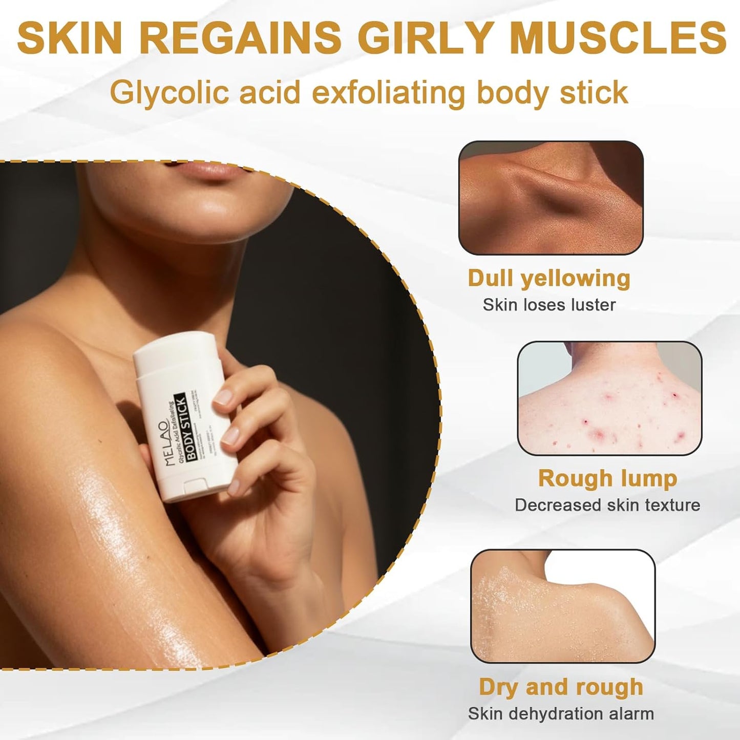 Exfoliating Body Scrub Stick | Hydrating Skin Smoothing Body Exfoliator