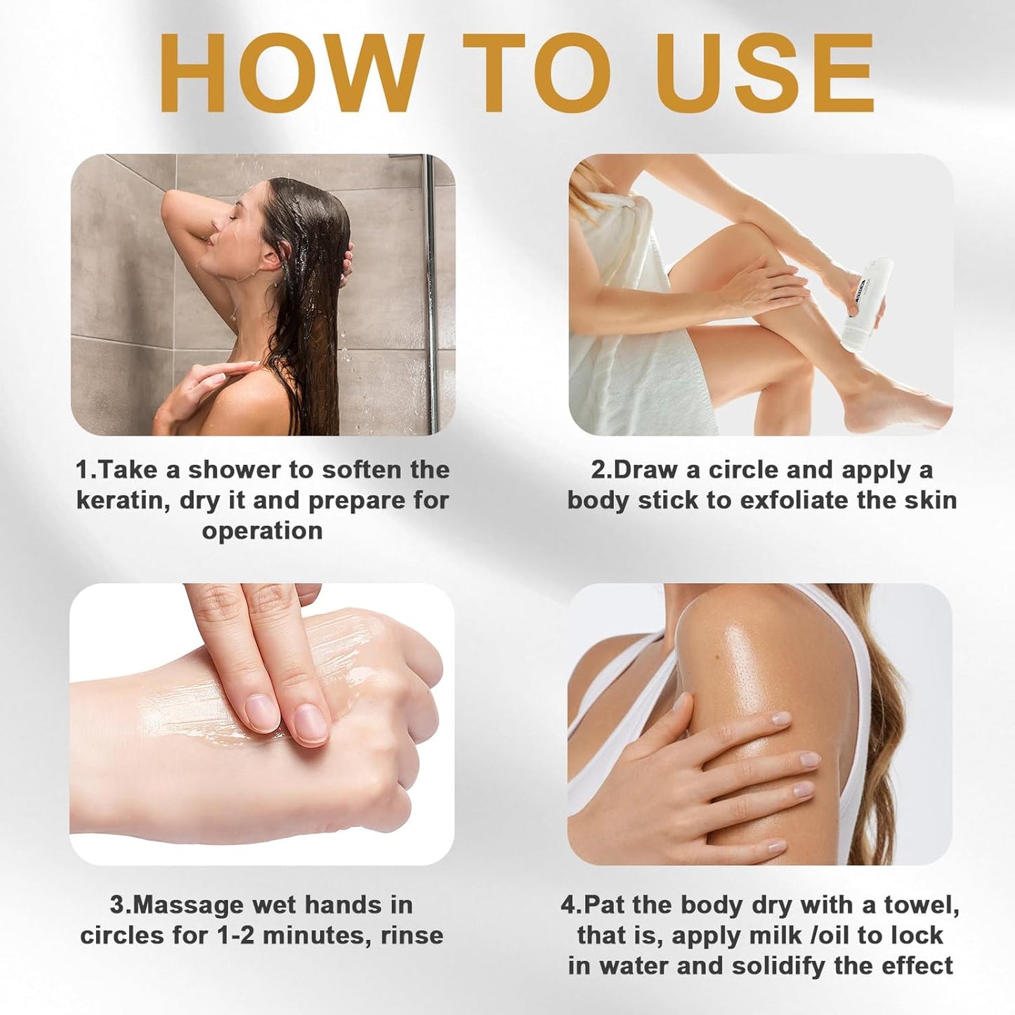 Exfoliating Body Scrub Stick | Hydrating Skin Smoothing Body Exfoliator