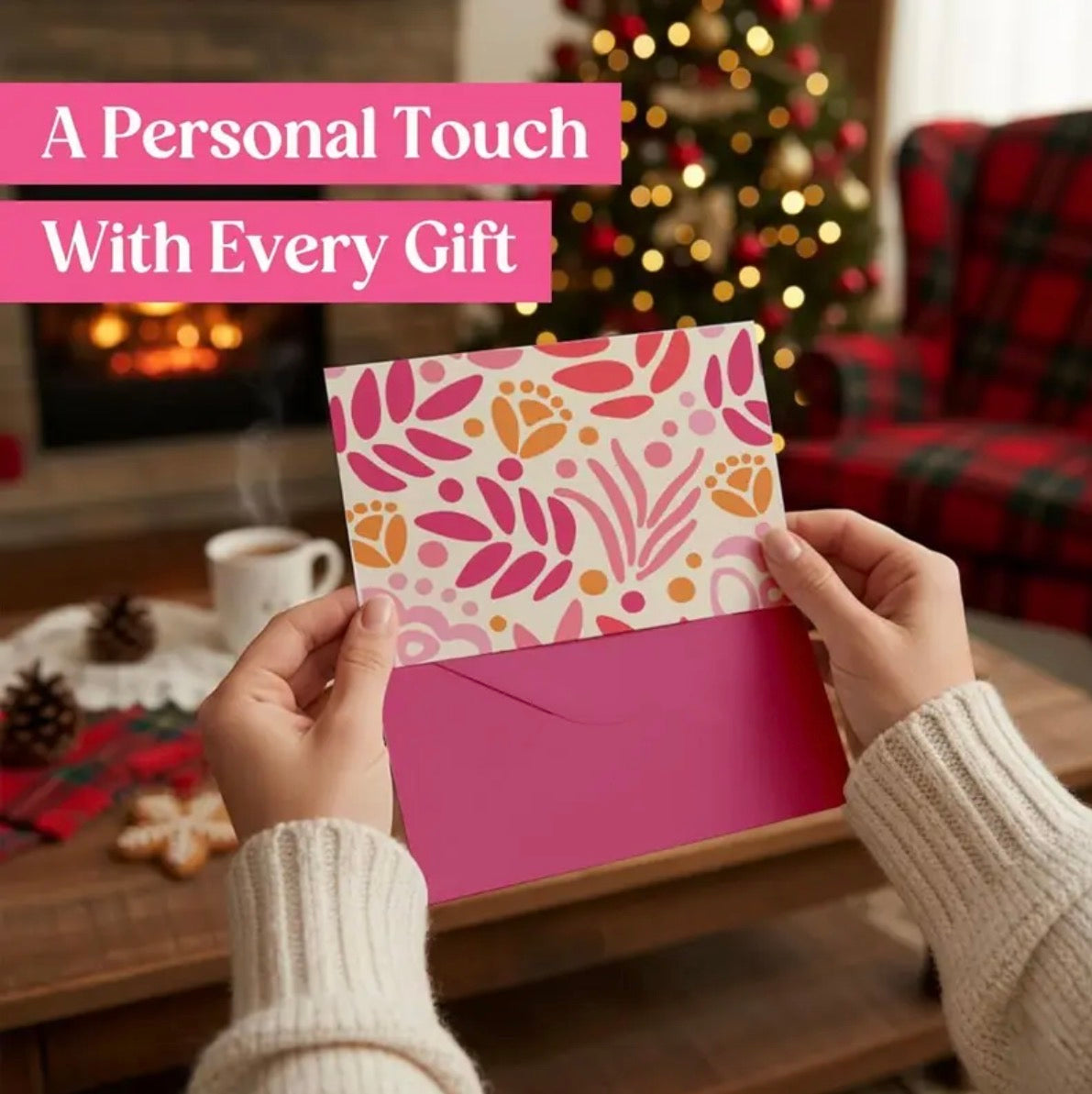 Hot Water Bottle Gift Set – 1000ml Pink Bottle with Socks, Mug, Candle, Eye Maskl