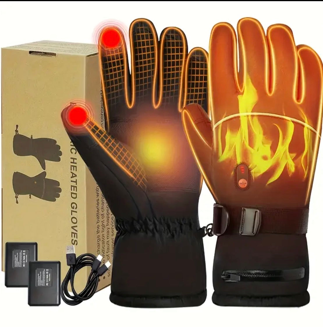 Heated Winter Gloves | USB Rechargeable 5000mAh | Touchscreen & Waterproof