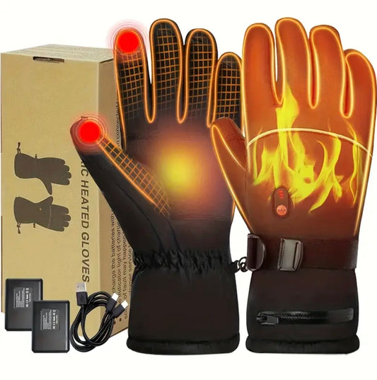 Heated Winter Gloves | USB Rechargeable 5000mAh | Touchscreen & Waterproof